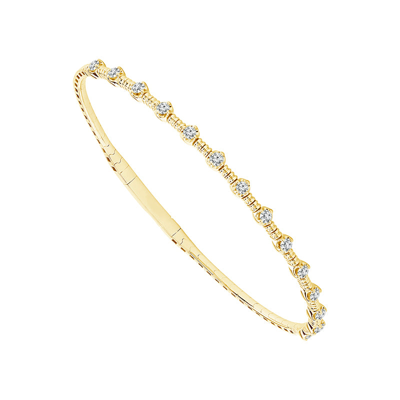 Diamond Flex Bangle - Round Cut 0.50ct