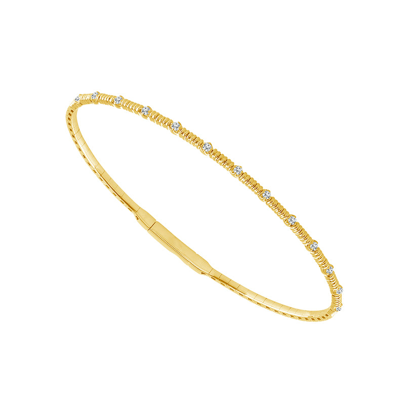 Diamond Flex Bangle - Round Cut 0.20ct