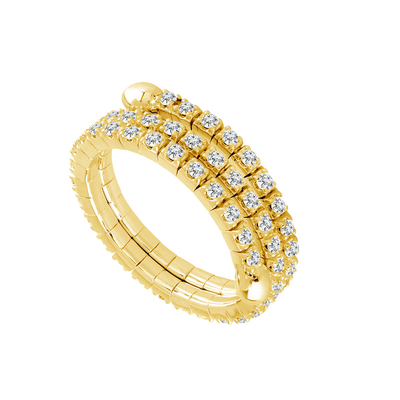 Diamond Flex Ring - Round Cut 0.65ct