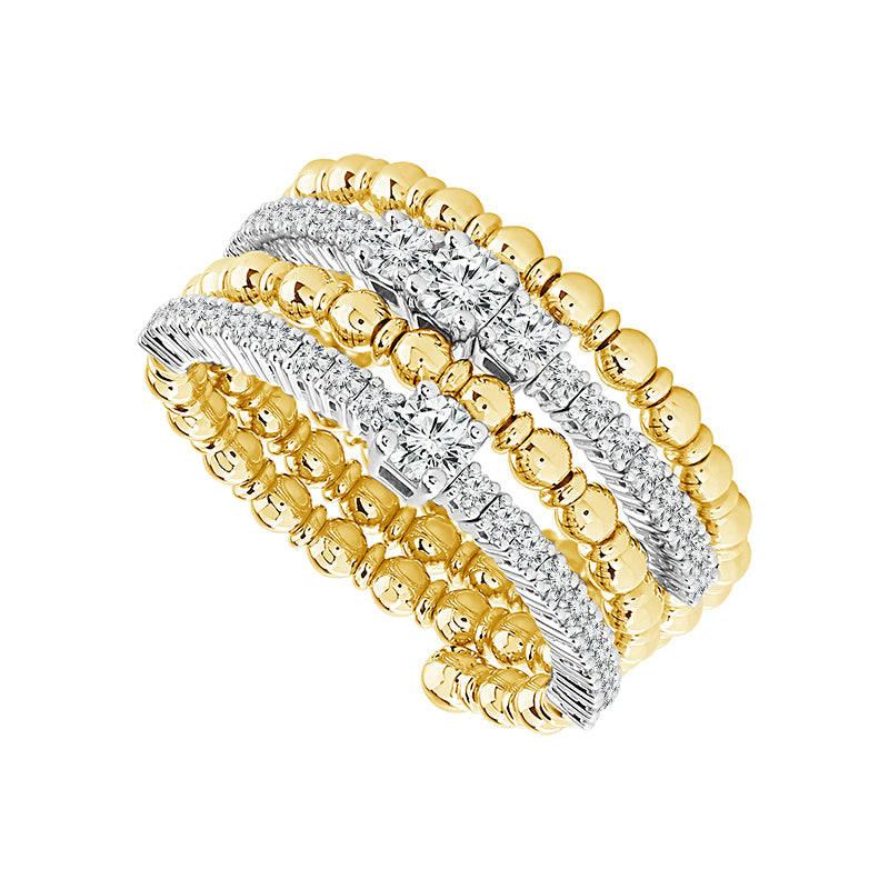Diamond Flex Ring - Round Cut 0.65ct