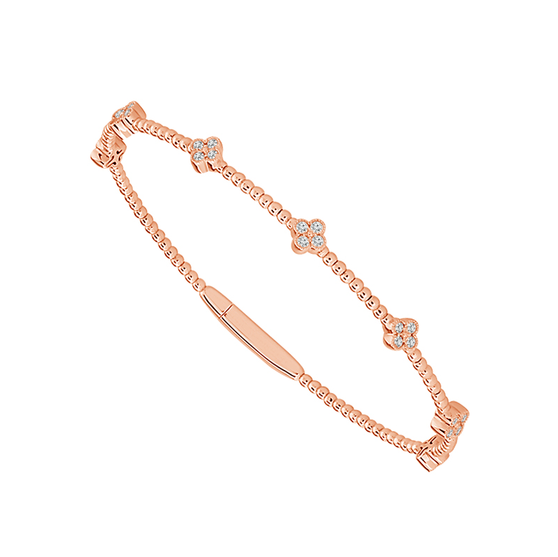 Diamond Flex Bangle - 7 Motif 0.40ct