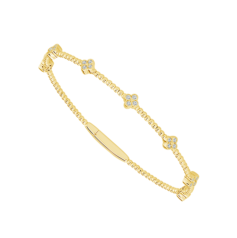 Diamond Flex Bangle - 7 Motif 0.40ct