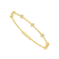Diamond Flex Bangle - 7 Motif 0.40ct