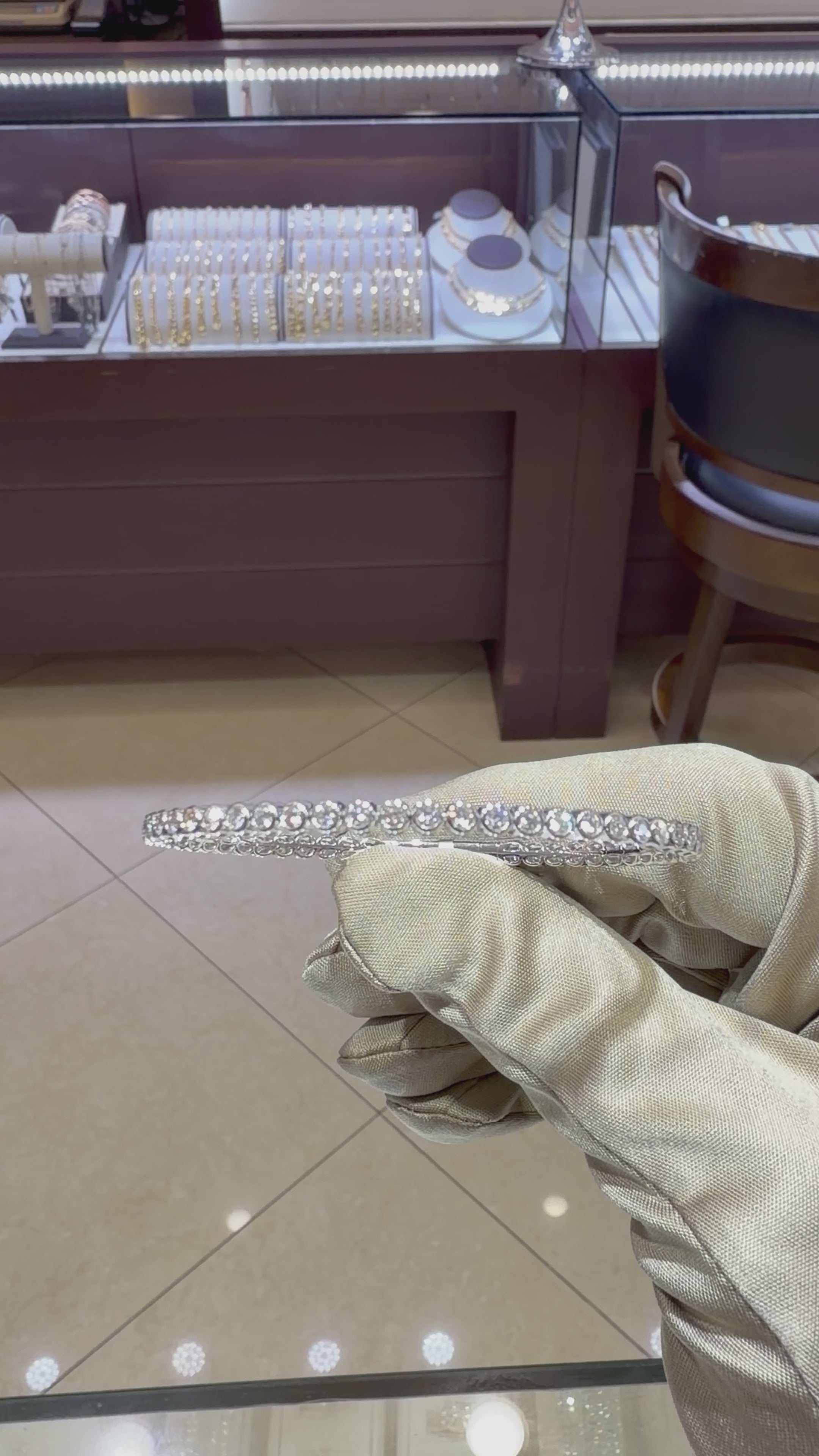 Diamond Flex Bangle - 51 Bezel Set round 1.85ct